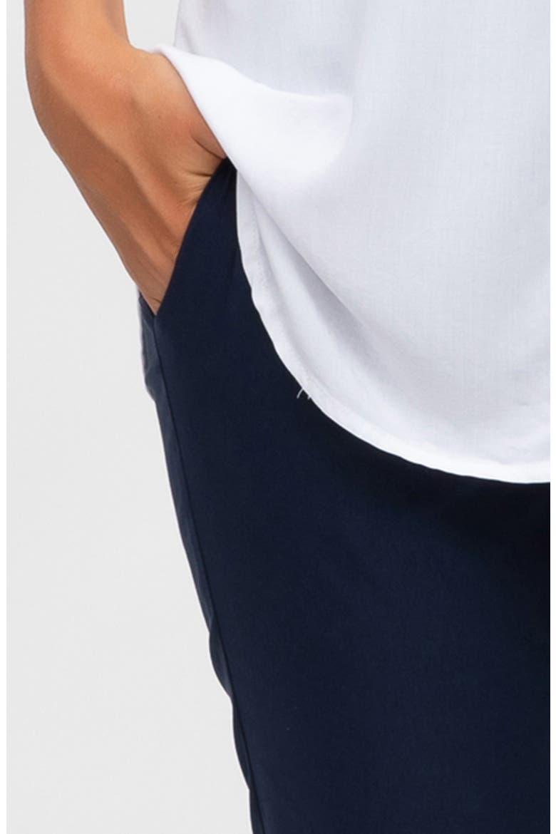 Slim Fit Crop Maternity Pants, Alternate, color, BLUE