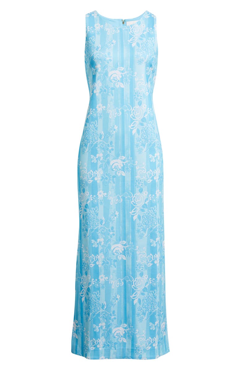 Lilly Pulitzer<sup>®</sup> Melodie Floral Print Maxi Dress, Alternate, color, Capri Blue