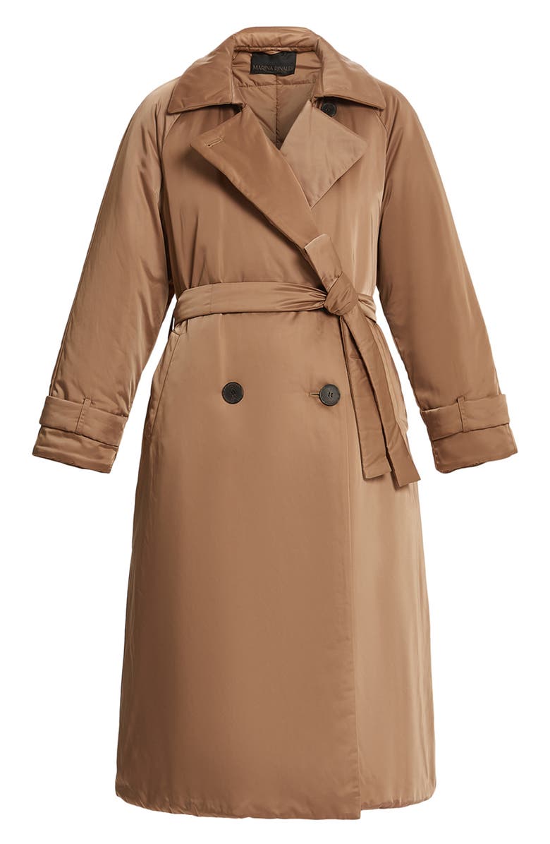 Marina Rinaldi Belted Water Repellent Trench Coat, Alternate, color,