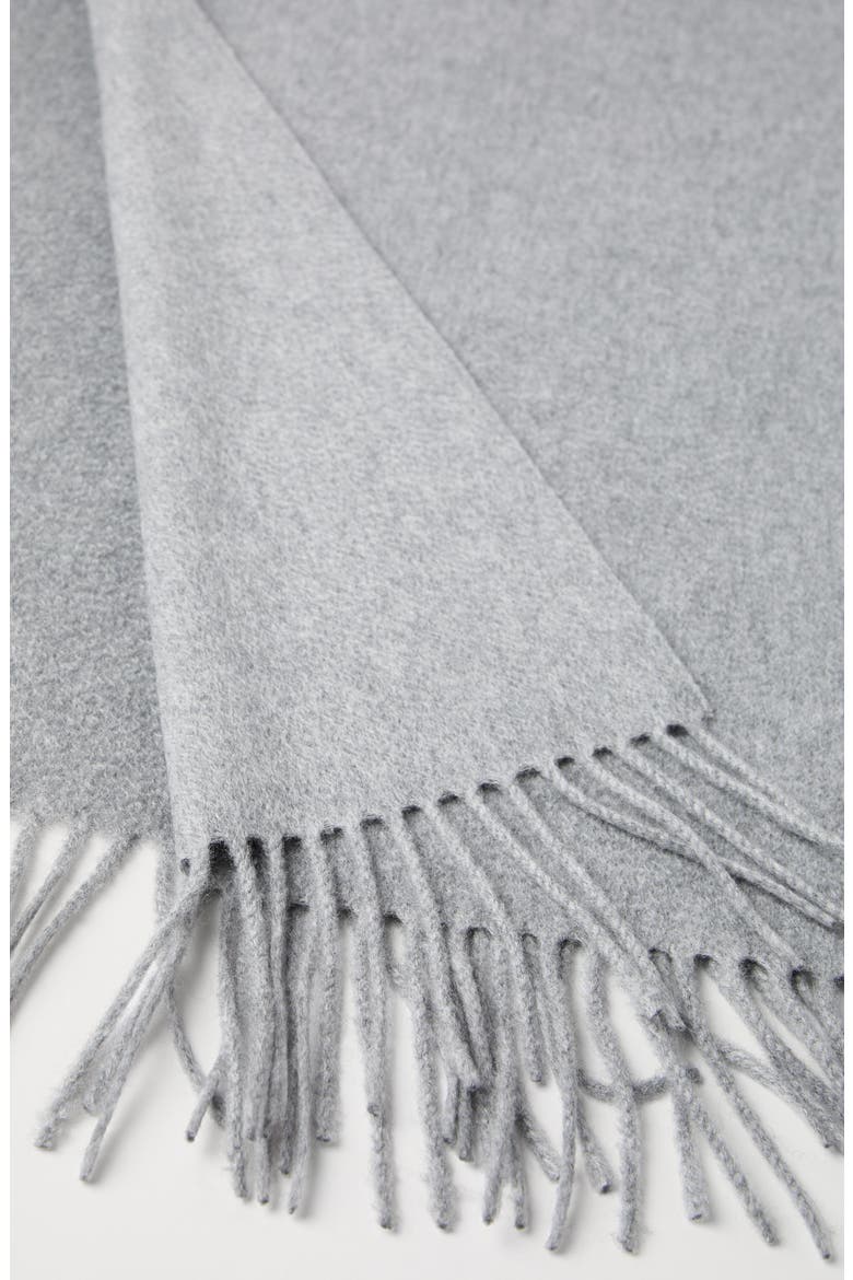 Double knit scarf, Alternate, color, Medium Grey
