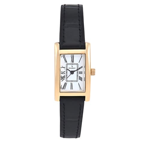 Classic Rectangular Leather Watch- 34x20MM