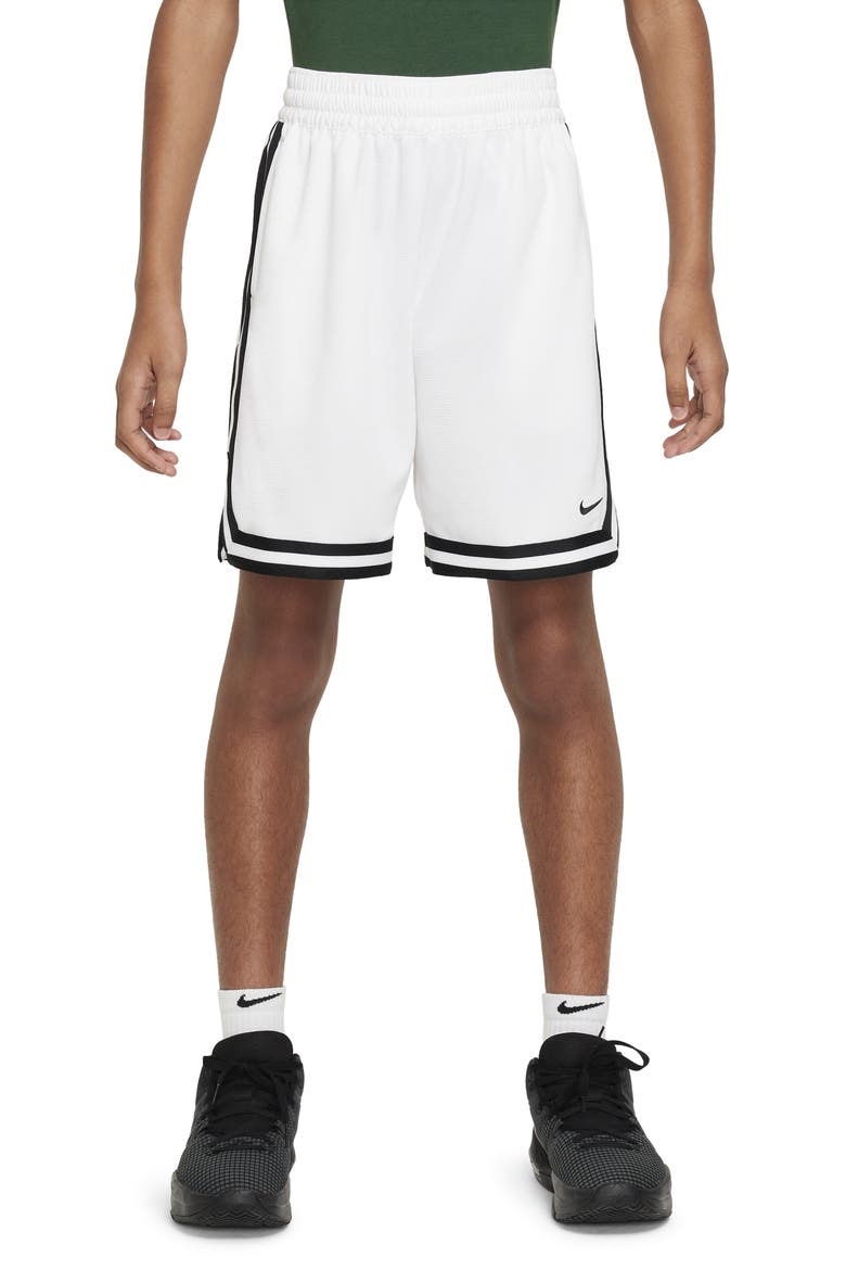 Kids' Dri-FIT DNA Athletic Shorts, Main, color, WHITE/ BLACK