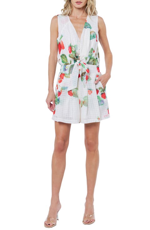 Dale Strawberry Print Minidress