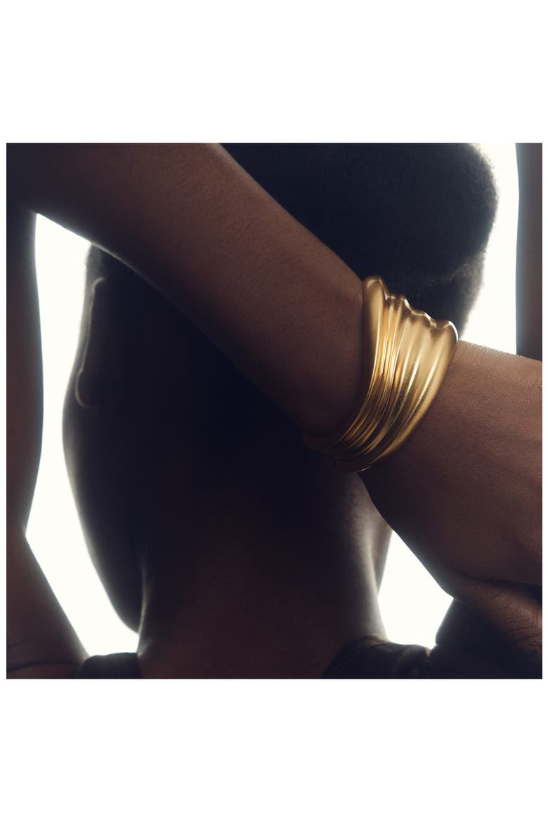 Florence Fluid Cuff Bracelet, Alternate, color, GOLD TONE