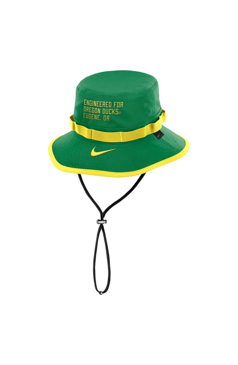 Nike Men's Nike Green Oregon Ducks 2025 Sideline Apex Boonie Bucket Hat, Alternate, color,