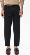 MANGO Crop Tapered Jeans