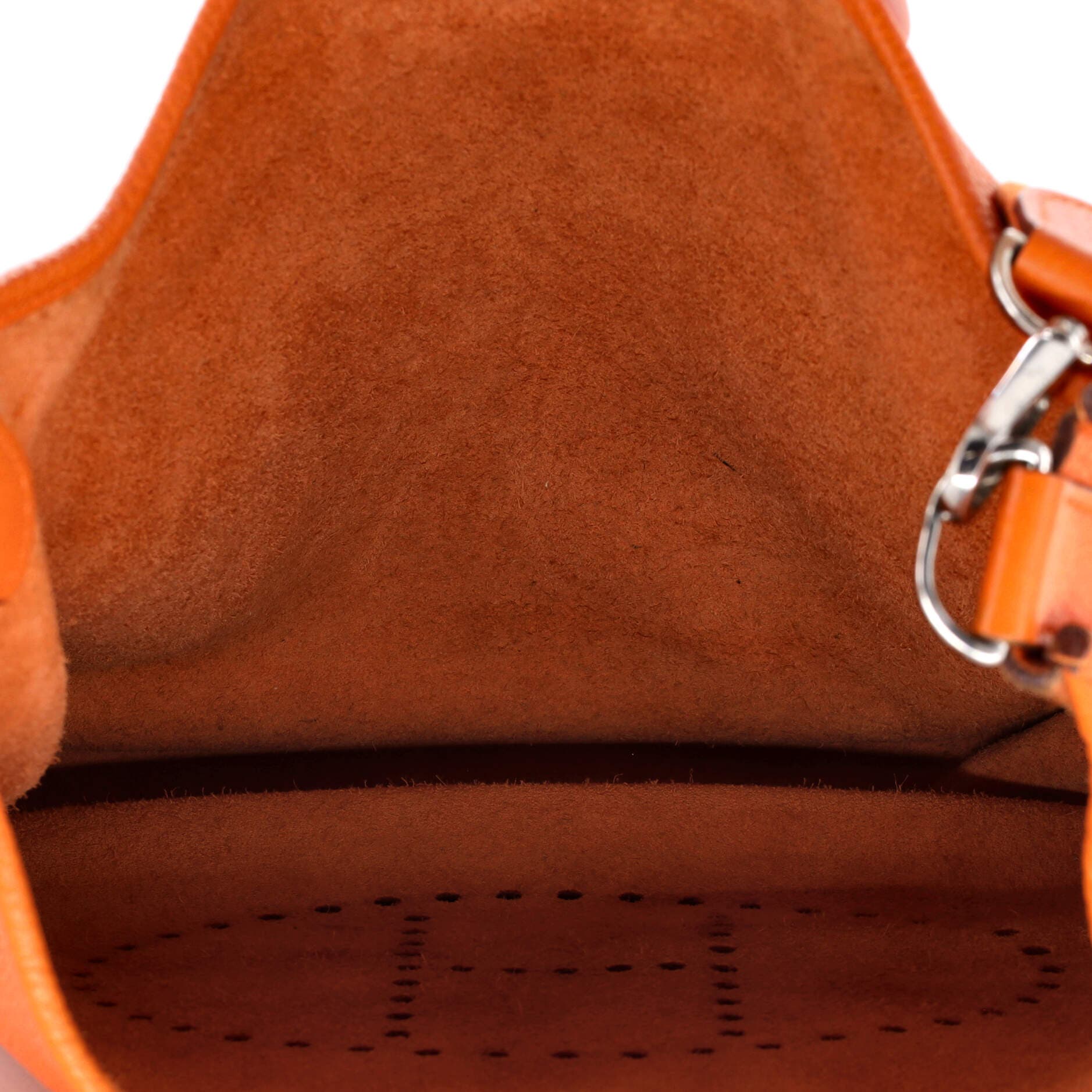 Pre-Owned Hermes Evelyne Bag Gen III Clemence GM, Alternate, color, Orange