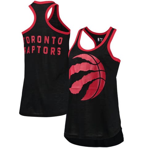 Women's G-III Sports by Carl Banks Black Toronto Raptors Showdown Scoop-Neck Racerback Tank Top