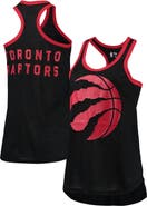 G-III SPORTS BY CARL BANKS Women's G-III Sports by Carl Banks Black Toronto Raptors Showdown Scoop-Neck Racerback Tank Top