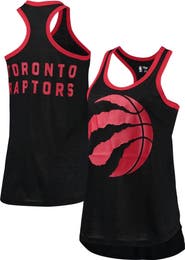 G-III SPORTS BY CARL BANKS Women's G-III Sports by Carl Banks Black Toronto Raptors Showdown Scoop-Neck Racerback Tank Top