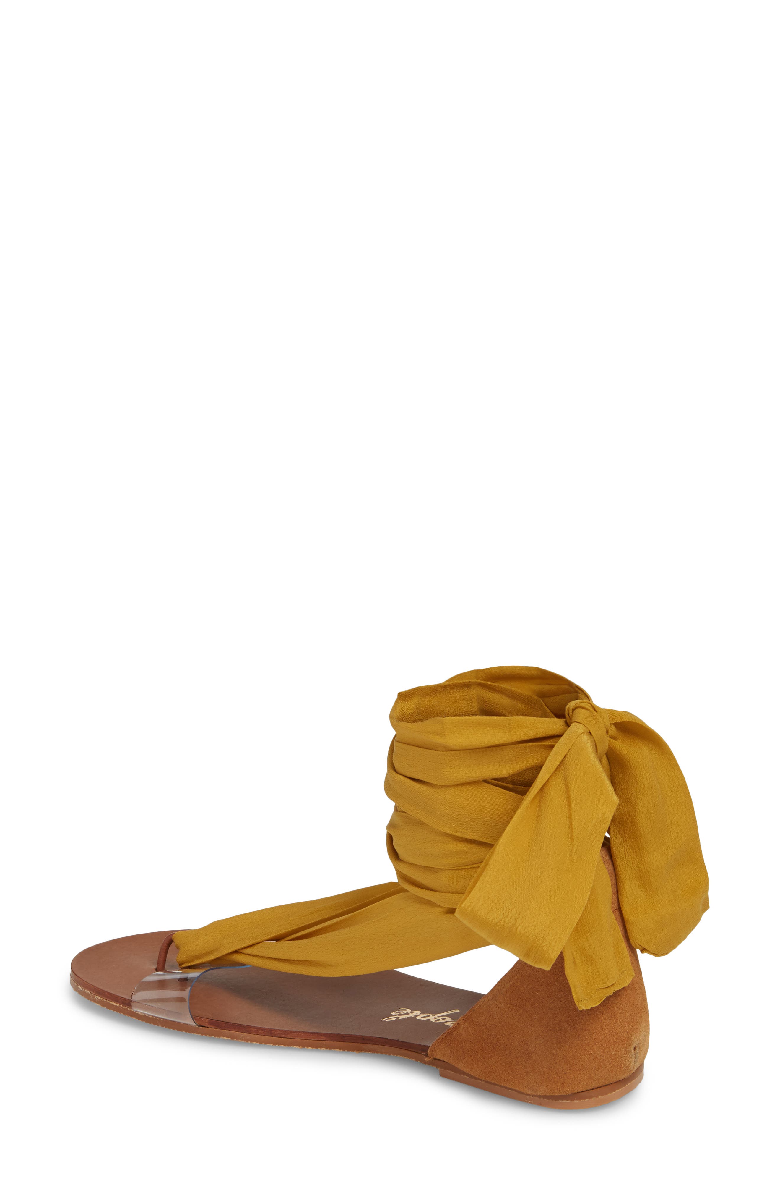 Barcelona Wrap Sandal, Alternate, color, YELLOW