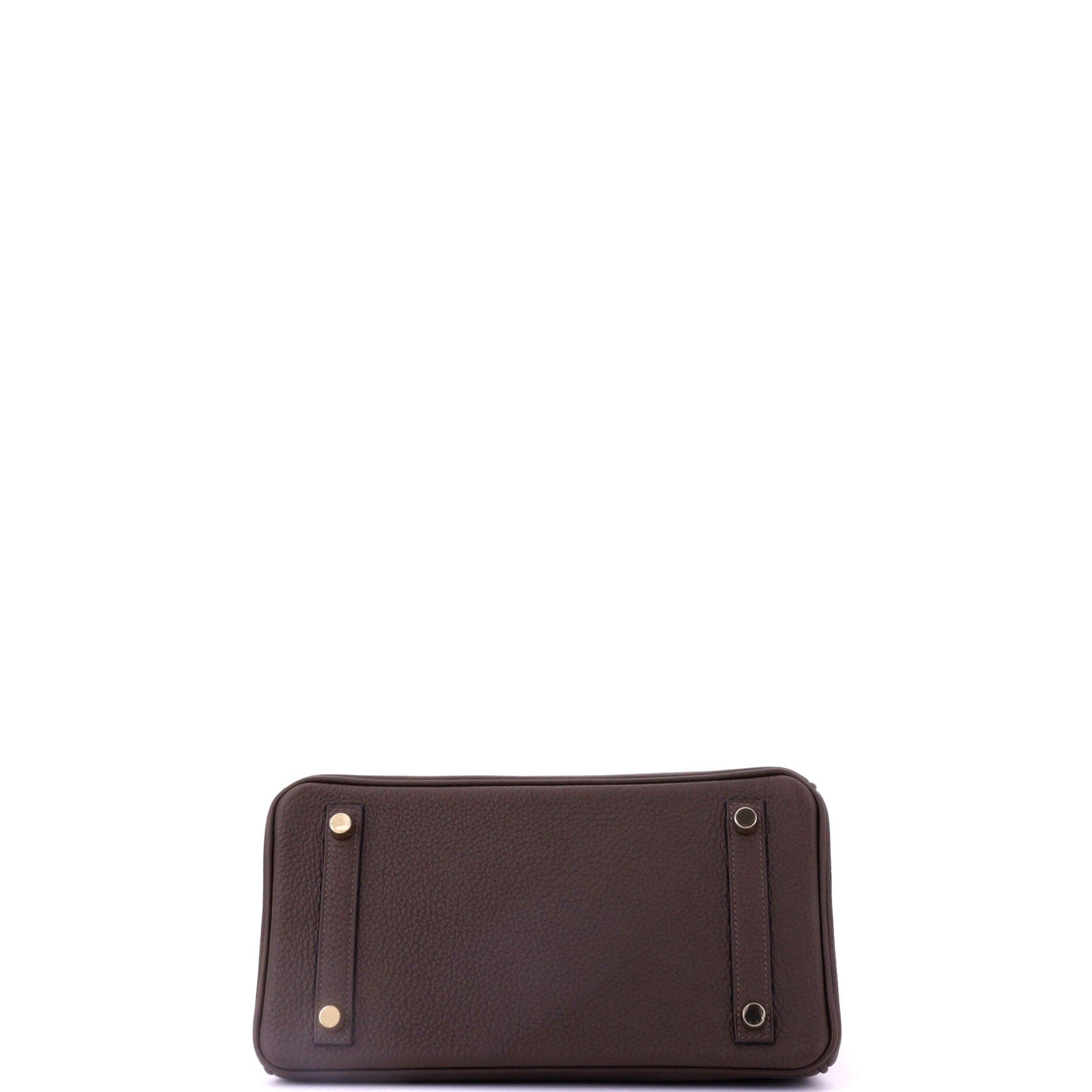 Pre-Owned Hermes Birkin Handbag Brown Togo with Gold Hardware 25, Alternate, color, Ecorce