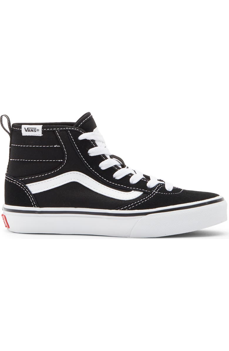 Vans Kids' Ashwood Hi Decon Sneaker, Alternate, color, Suede/Canvas Black/White