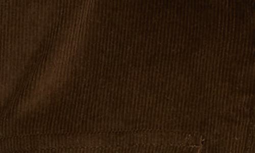 Jachs Stretch Cotton Corduroy Faux Shearling Lined Jacket In Brown