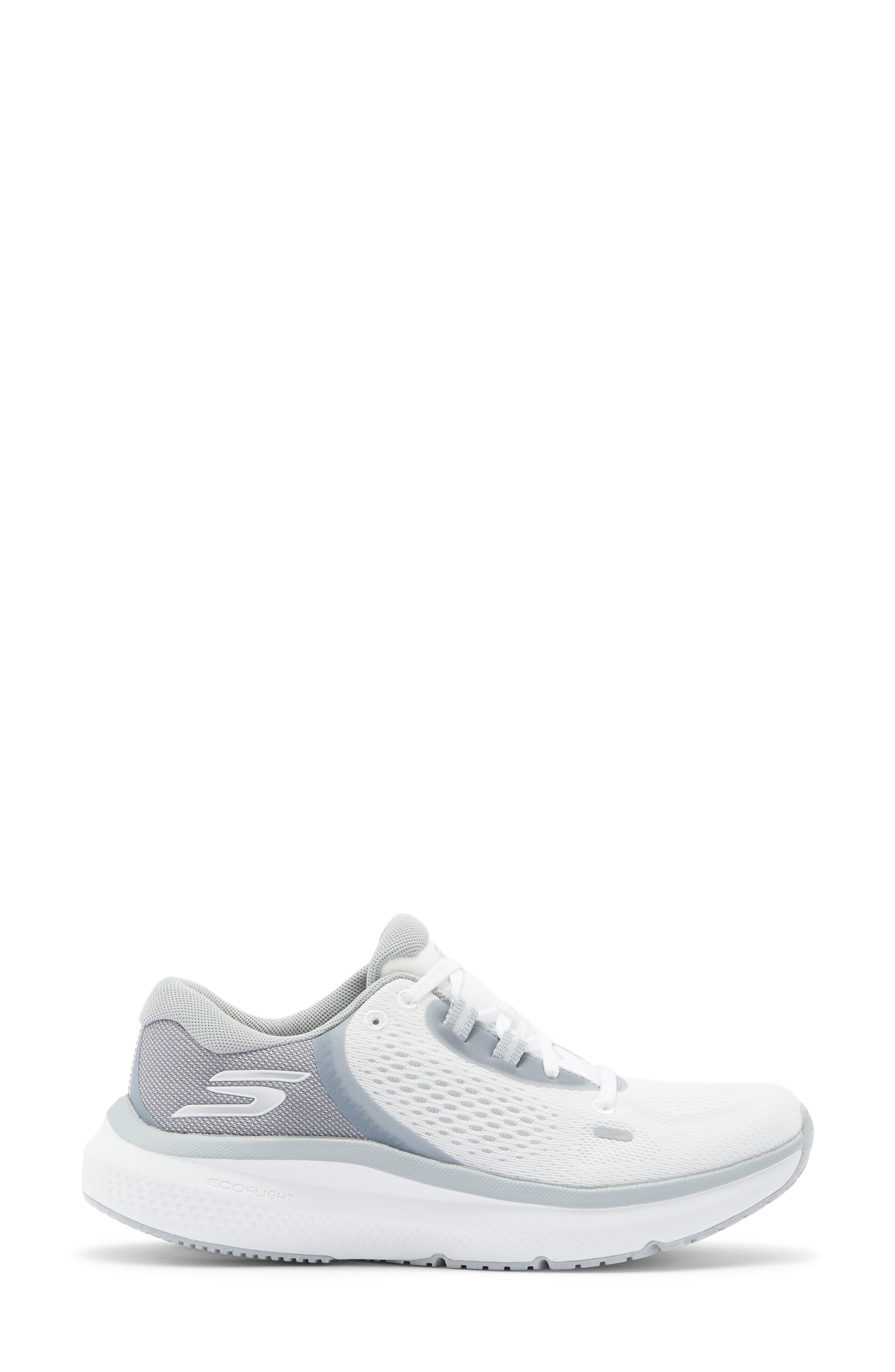 SKECHERS Go Run Pure 4 Arch Fit Running Shoe, Alternate, color, White/ Gray