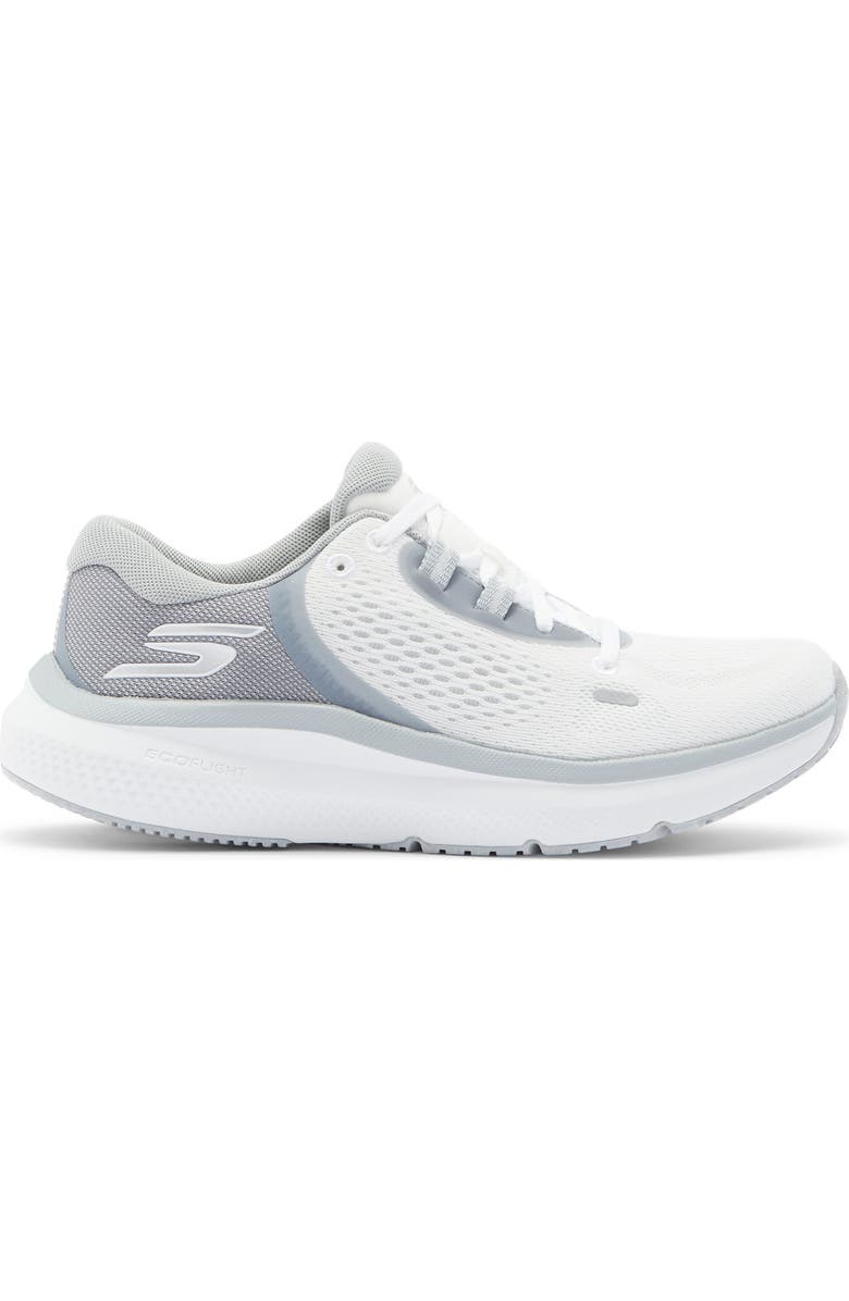 SKECHERS Go Run Pure 4 Arch Fit Running Shoe, Alternate, color, White/ Gray