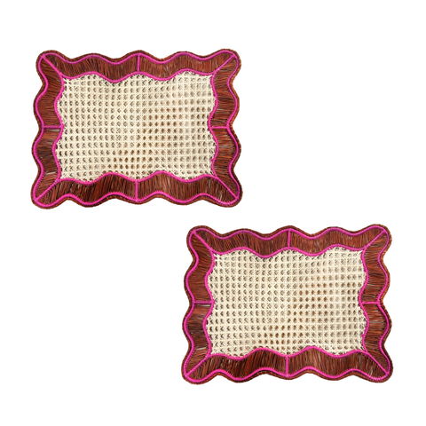 Wavy Rectangular Placemat - Set of 2