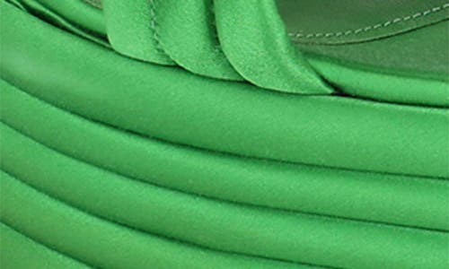 Ferragamo Sculptural Platform Heel Sandal In Green