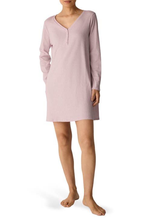 V-Neck Henley Nightgown