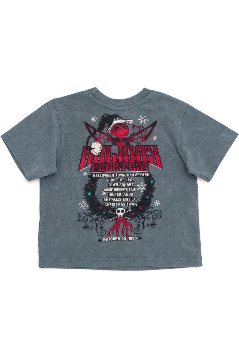 Nightmare Before Christmas Jack Skellington Holiday Short Sleeve T-Shirt, Alternate, color, Mineral Wash Jack