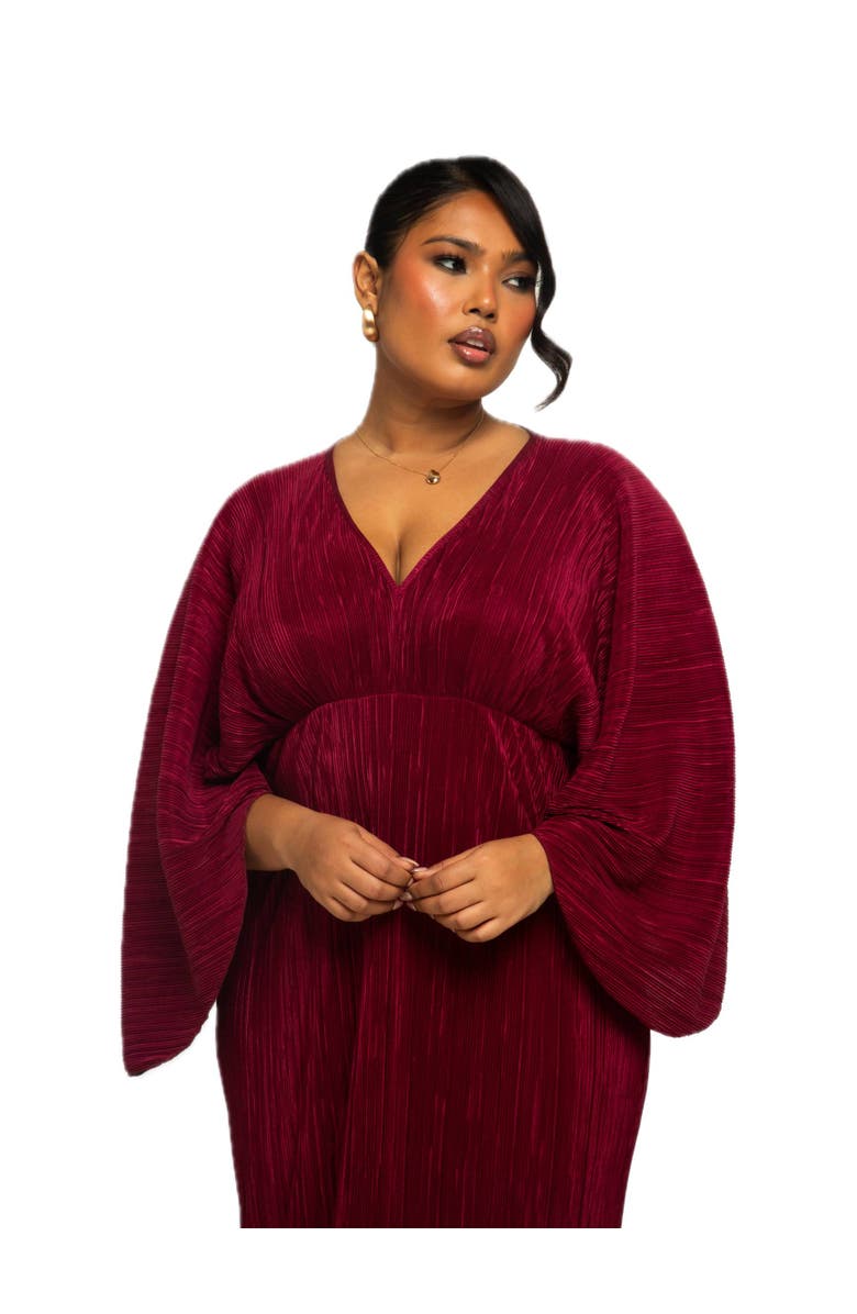 FASHION-SZN CURVE Long Sleeved Statement Maxi Dress, Alternate, color, 