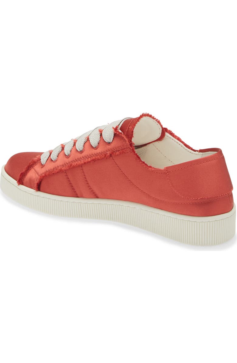 Pedro Garcia Persy Satin Sneaker, Alternate, color, Rubine Satin
