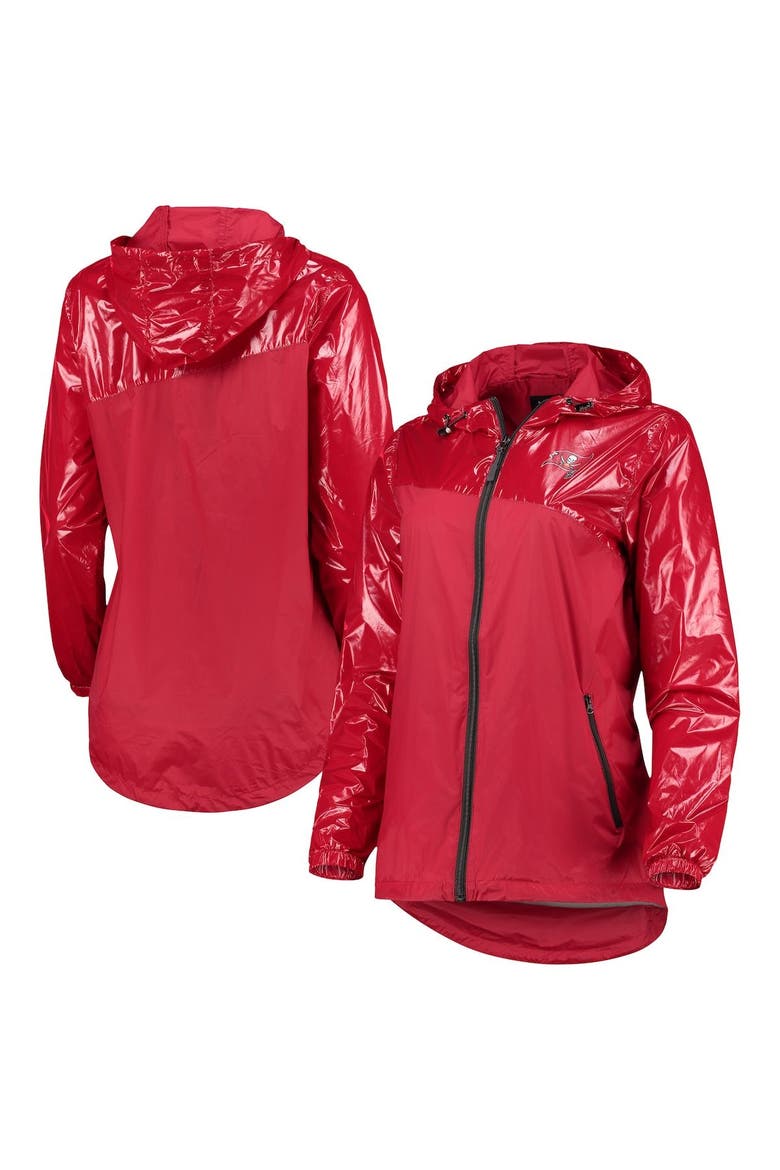 Women's G-III 4Her by Carl Banks Red Tampa Bay Buccaneers Double-Coverage Full-Zip Hoodie Jacket, Main, color, Red