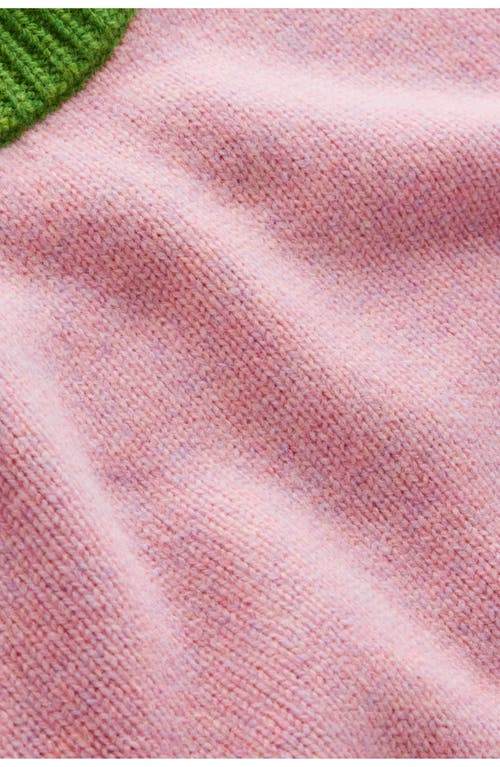 Boden Marion Merino Wool Colorblock Sweater In Pink