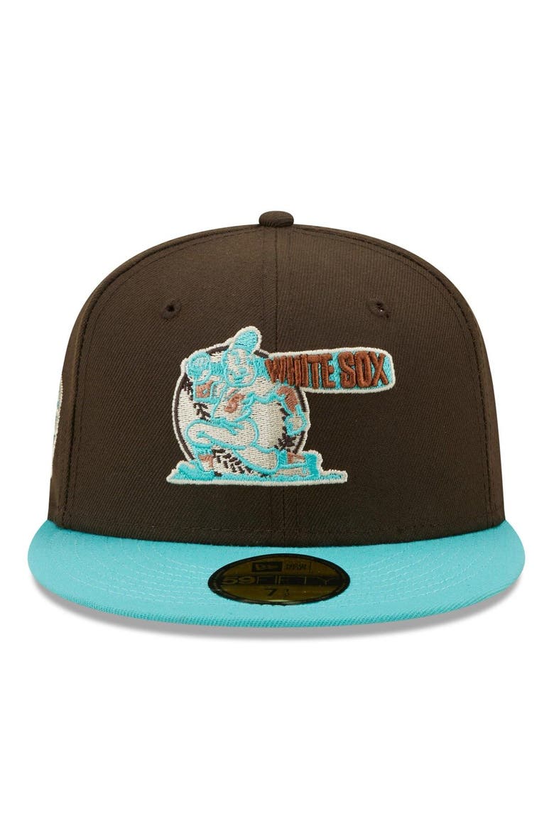 Men's New Era Brown/Mint Chicago White Sox  Walnut Mint 59FIFTY Fitted Hat, Alternate, color, Brown