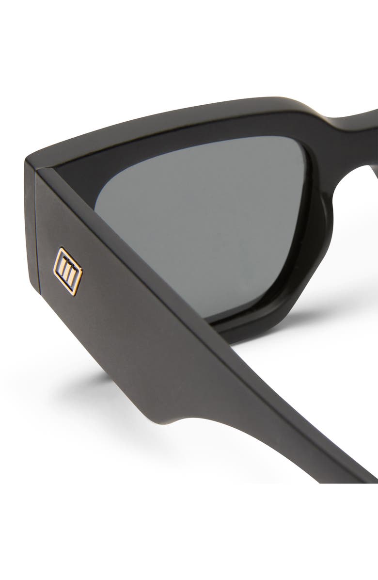 Le Specs Atlantis 50mm Polarized Rectangular Sunglasses, Alternate, color, Matte Black