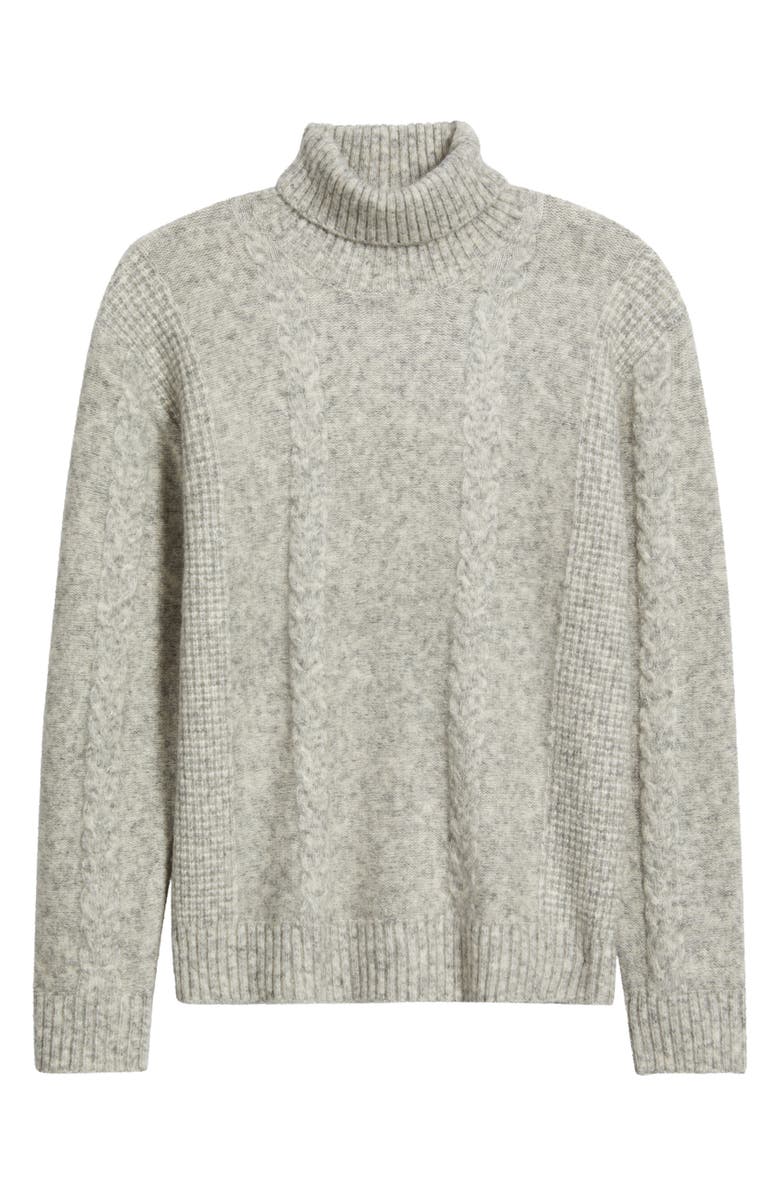 Schott NYC Tri-Blend Turtleneck Sweater, Alternate, color, Cloud Grey