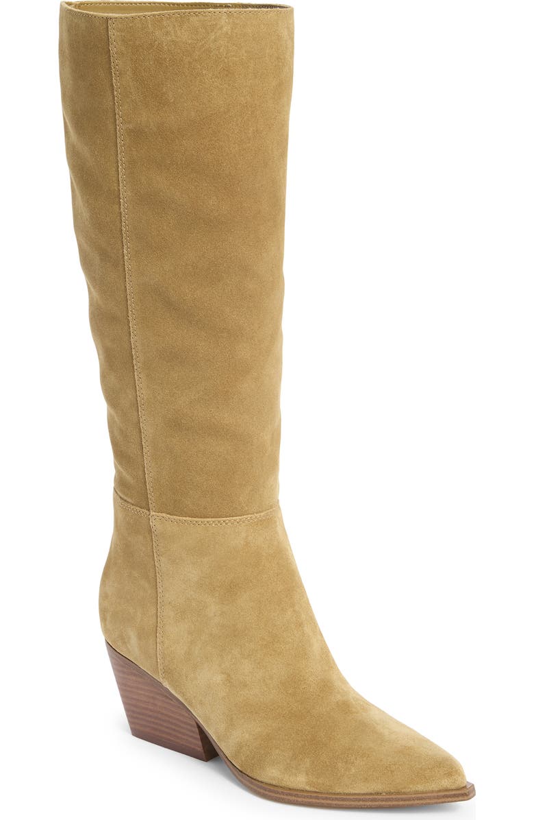 Marc Fisher LTD Challi Pointed Toe Knee High Boot, Main, color, Medium Natural