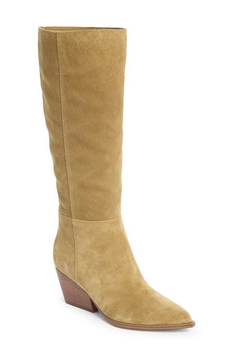Challi Pointed Toe Knee High Boot (Women)