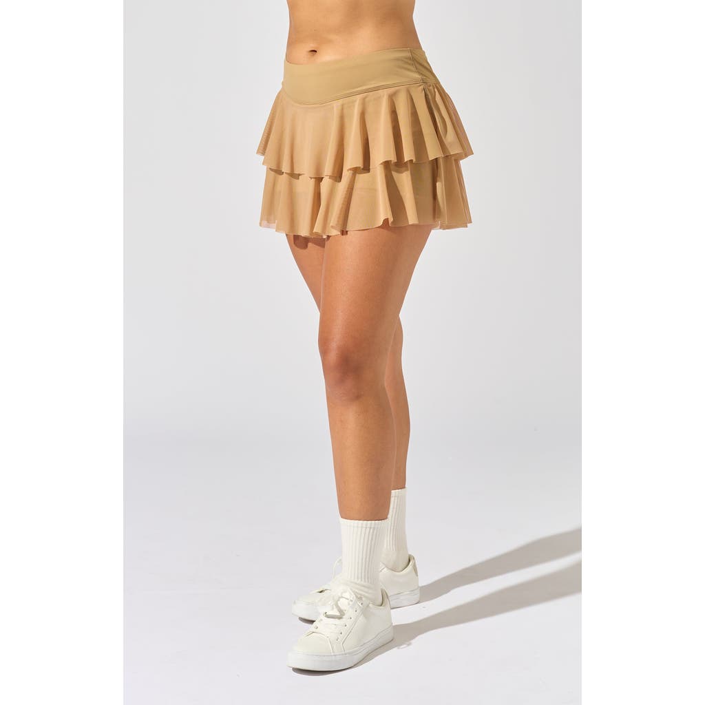 Bobbe Active Layer Cake Skirt In Brown