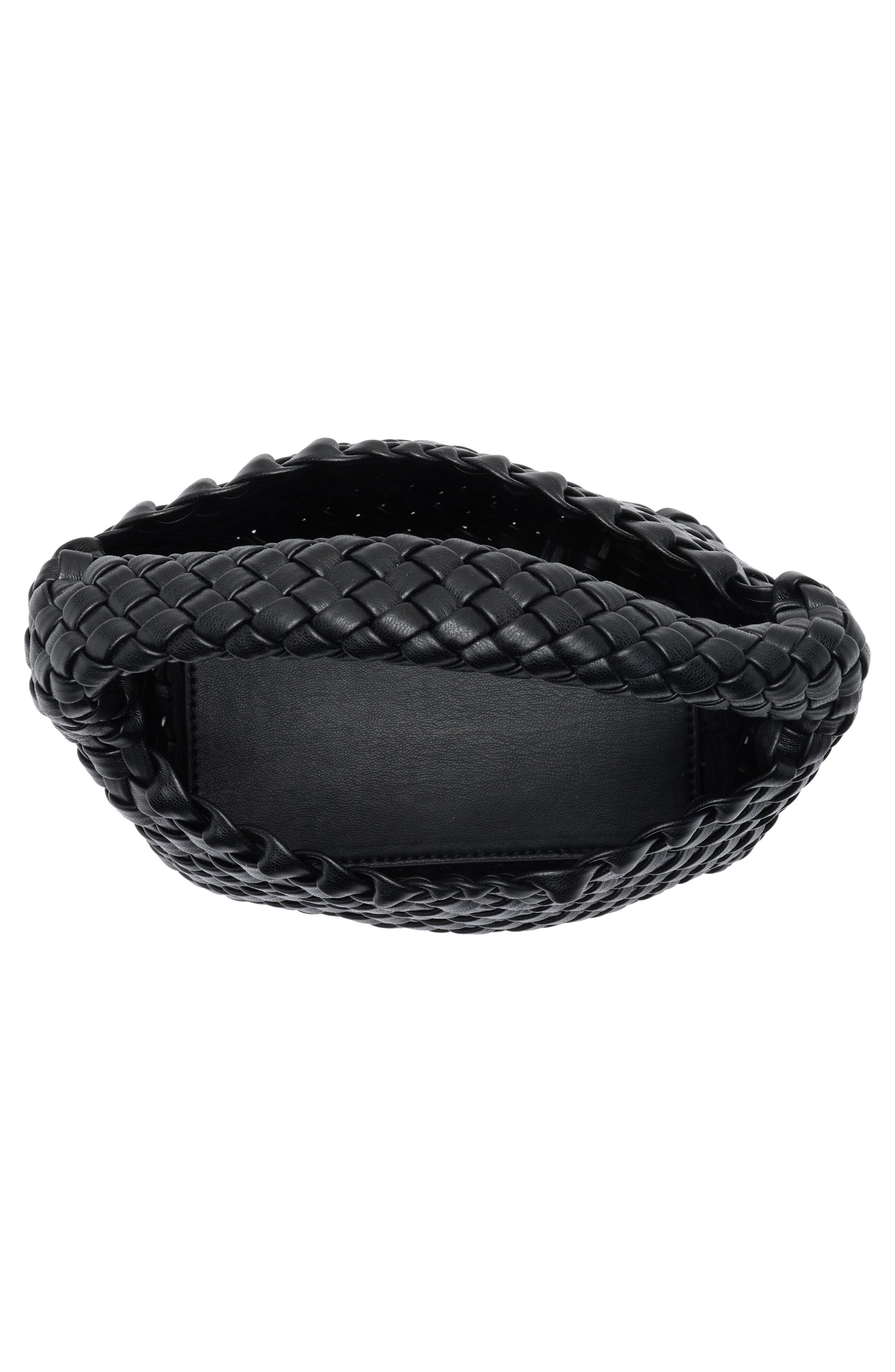 Melie Bianco Sylvie Woven Handbag, Alternate, color, Black