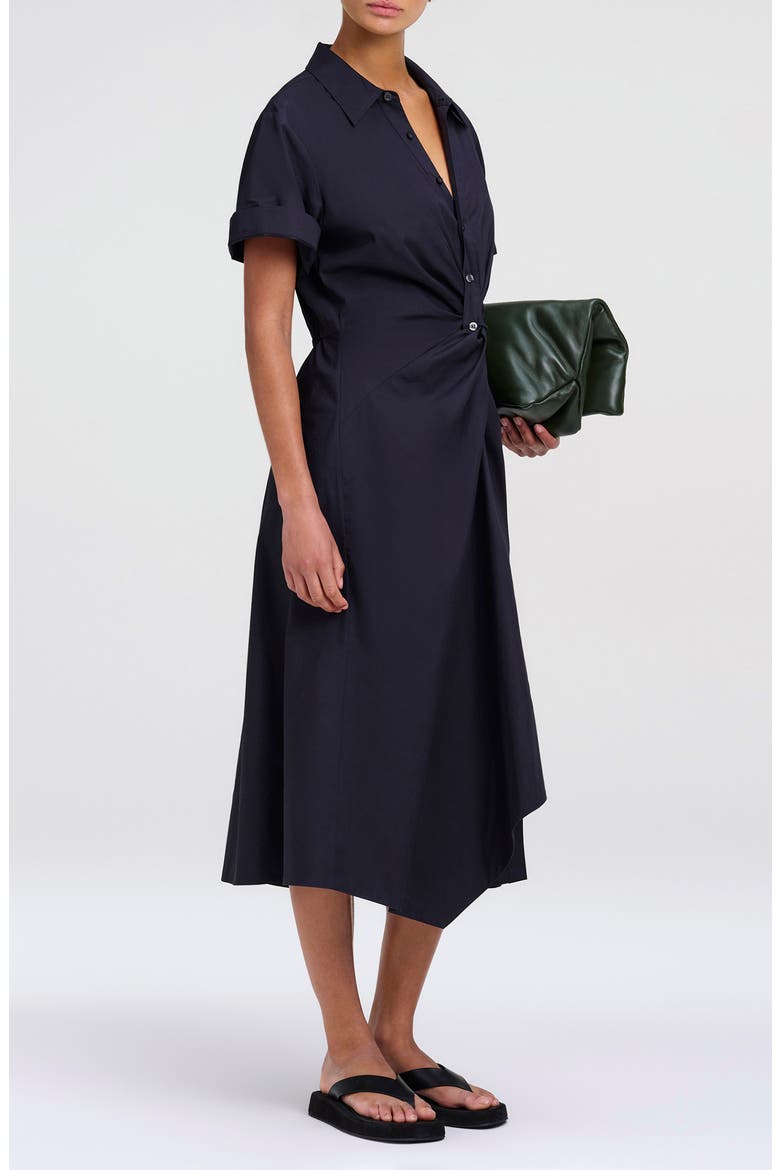 Ana Twist Waist Shirtdress, Alternate, color, EVENING BLUE