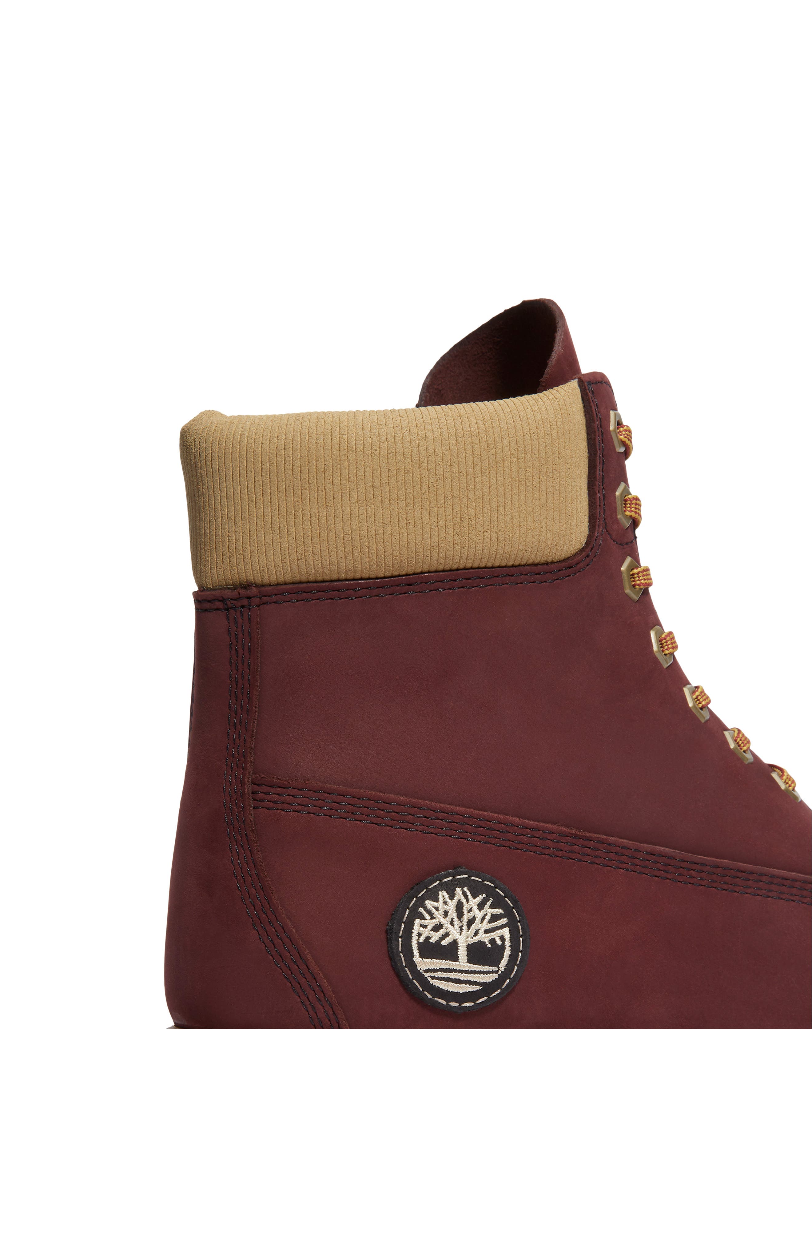 Timberland Premium 6-Inch Waterproof Boot, Alternate, color, Burgundy Nubuck