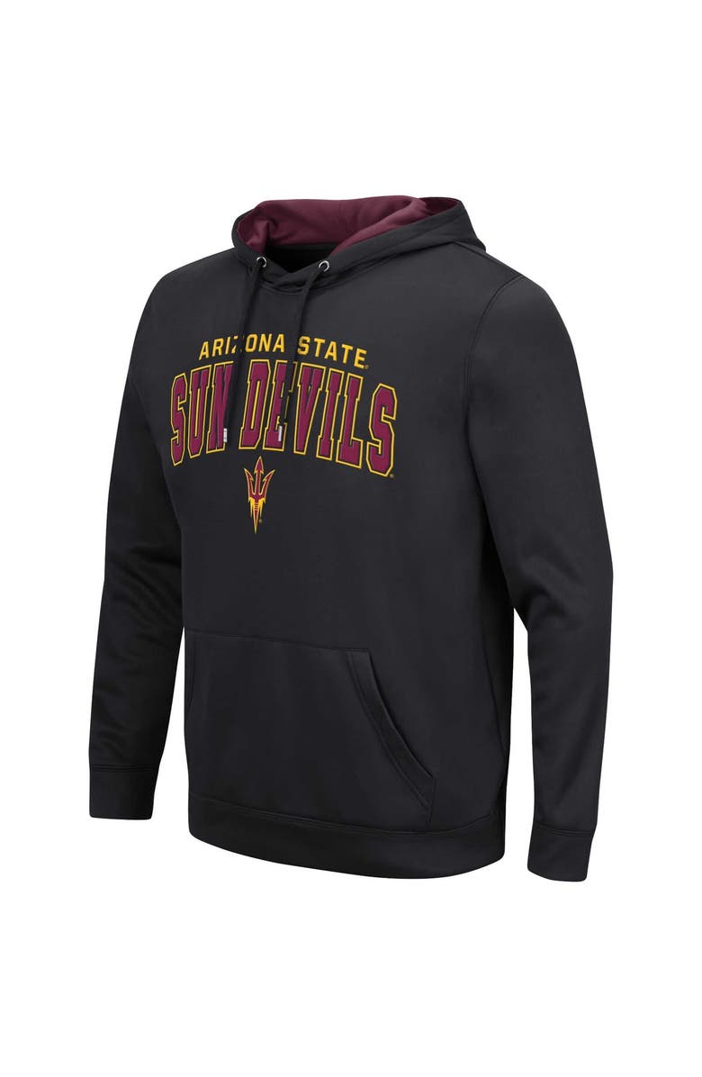 COLOSSEUM Men's Colosseum Black Arizona State Sun Devils Resistance Pullover Hoodie, Alternate, color, Black