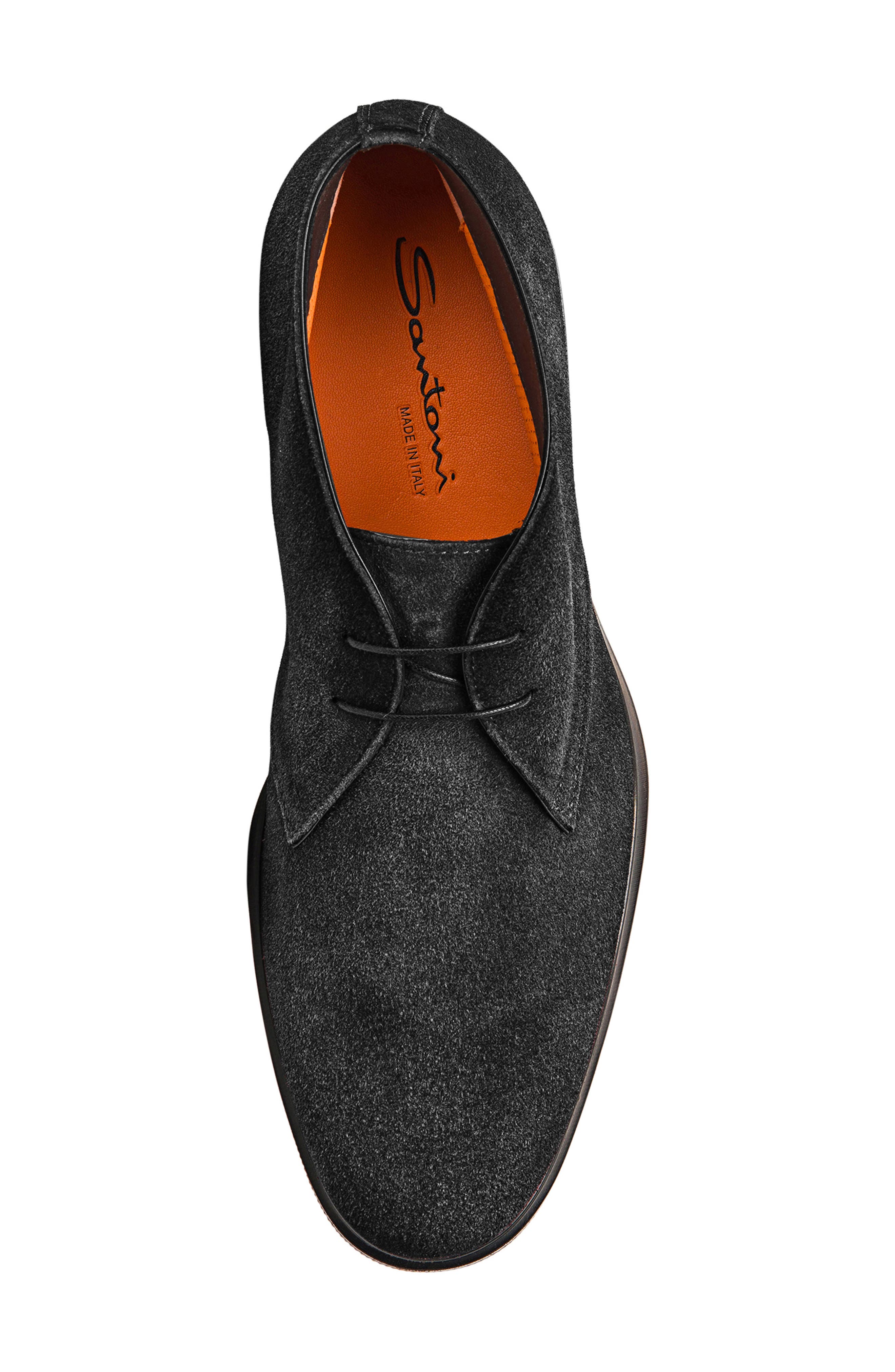 Santoni Easy Chukka Boot, Alternate, color, Black