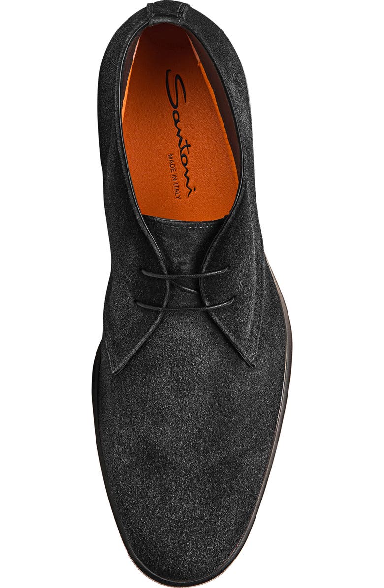 Santoni Easy Chukka Boot, Alternate, color, Black
