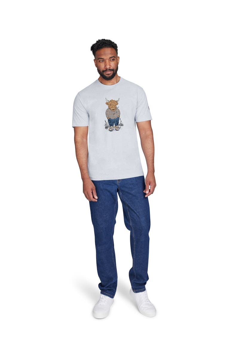 Raging Bull YFC Bully Boy Farmer T-Shirt, Main, color, Grey Marl