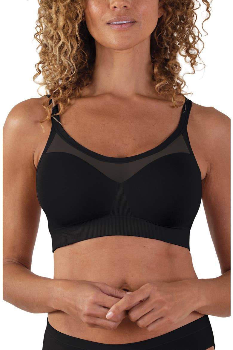 Sculpt Sheer Wireless Everyday T-Shirt Bra, Alternate, color, BLACK