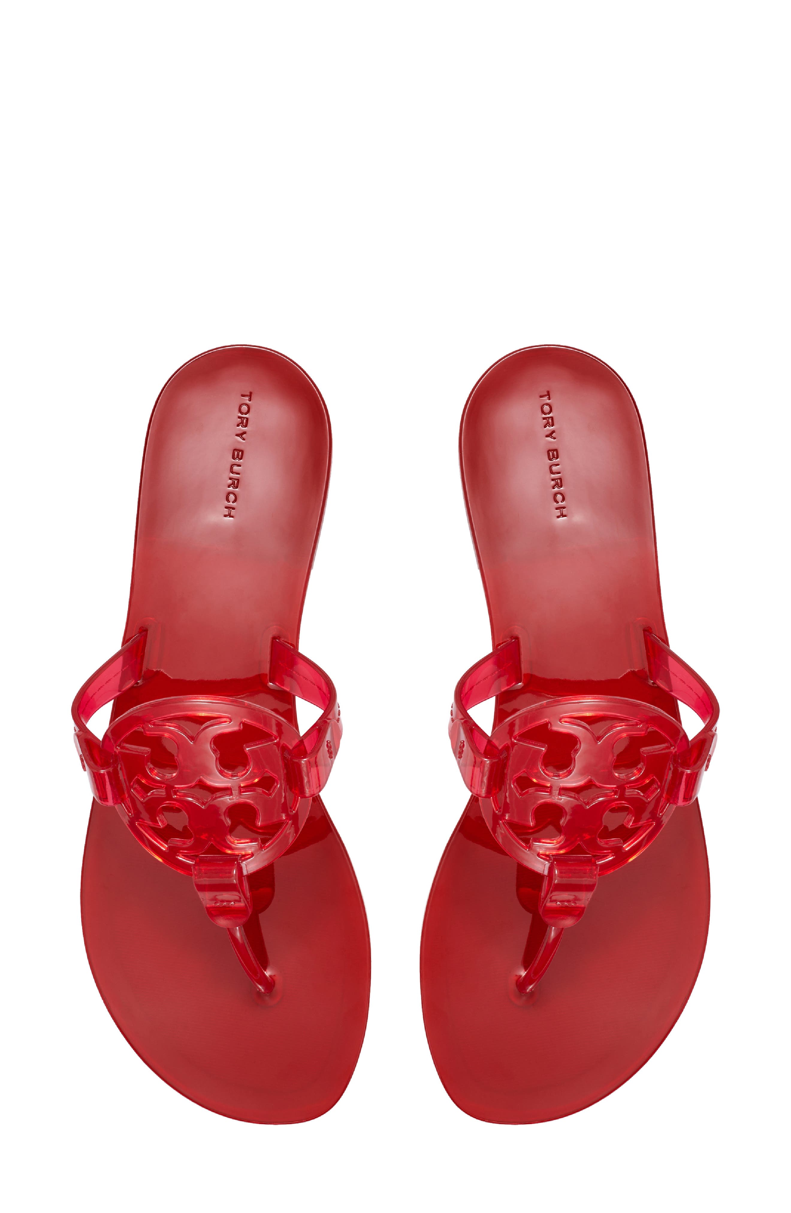 Miller Jelly Flip Flop, Alternate, color, BLAZE RED