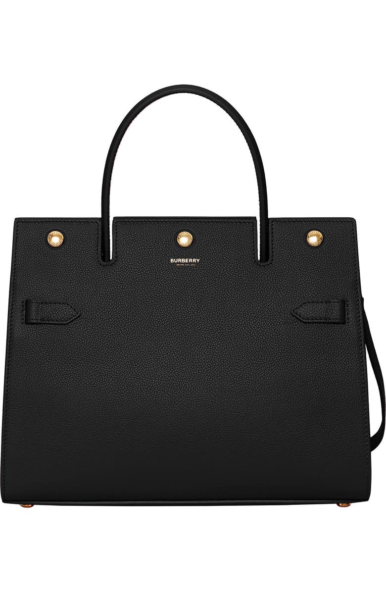 Burberry Small Title Leather Bag, Main, color,