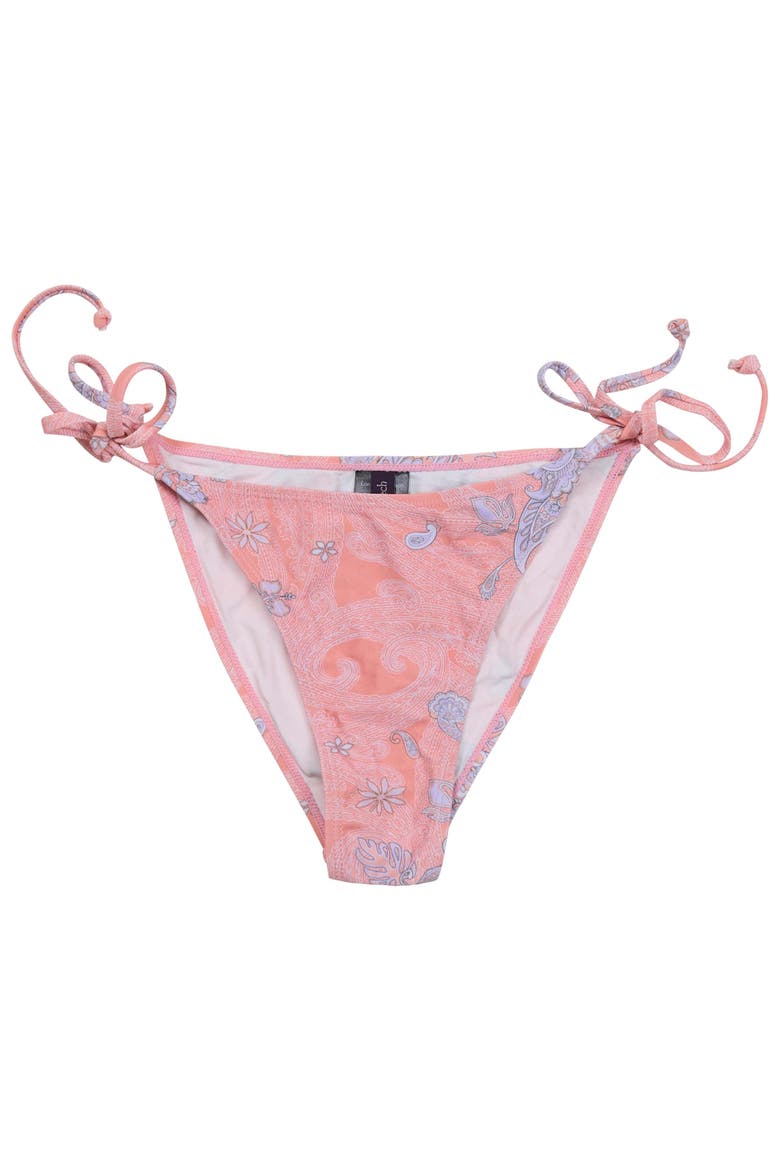 Paisley Explosion Womens Bikini Bottom, Alternate, color, Paisley Explosion Coral