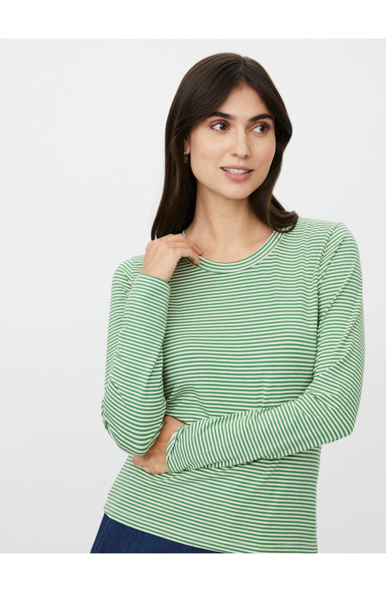 Masai Copenhagen MaDaritha Striped Long Sleeve T-Shirt, Alternate, color, Mint Green