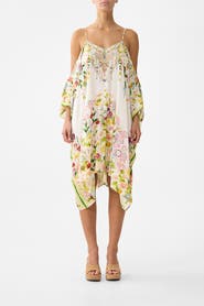 Camilla Short Drop Shoulder Strap Kaftan