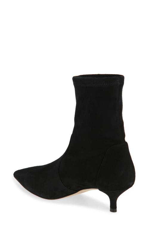 Stuart Weitzman Mara 50 Kitten Heel Bootie In Black