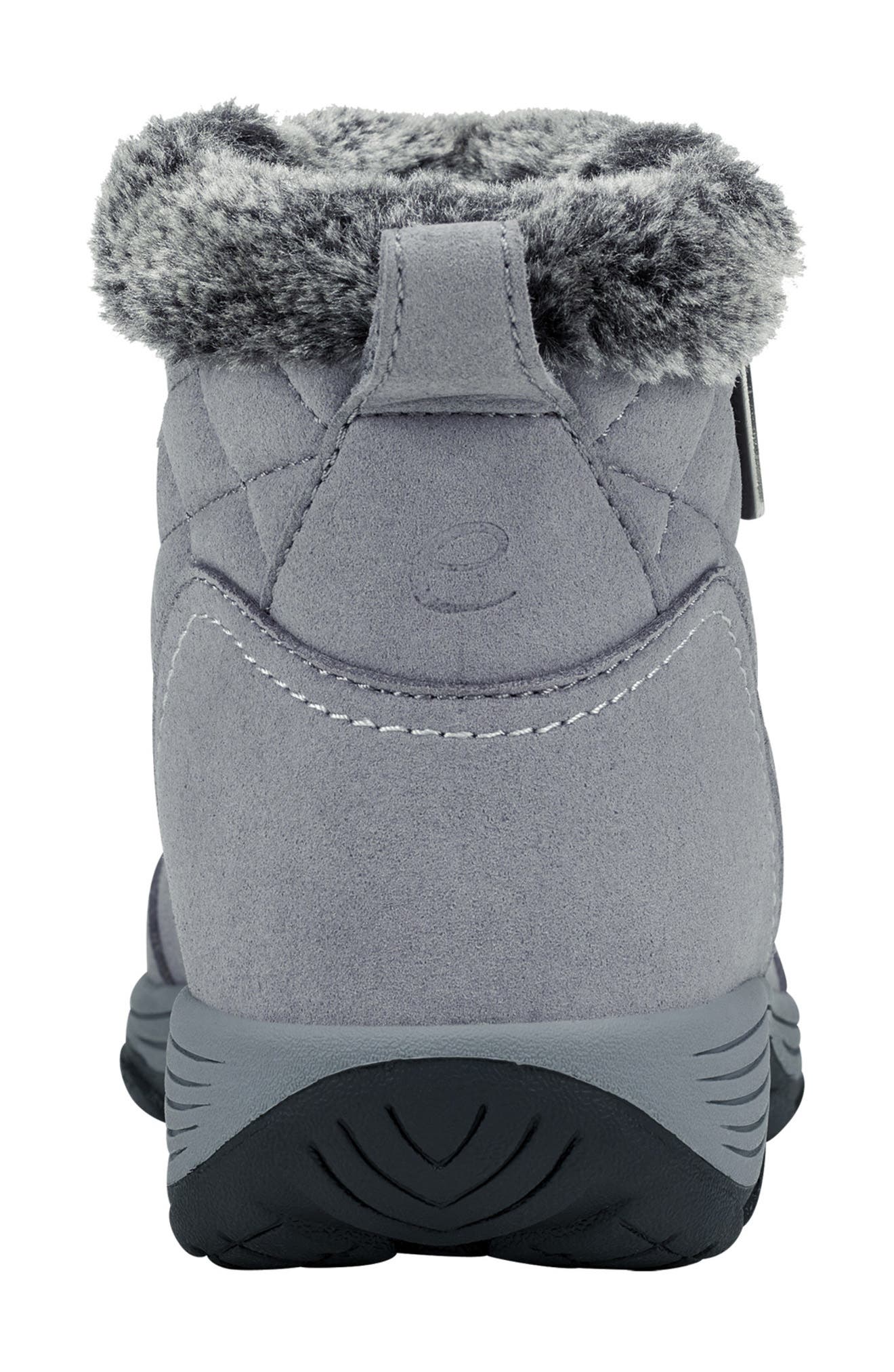 Easy Spirit Vance Water Repellent Faux Fur Trimmed Boot, Alternate, color, Grey