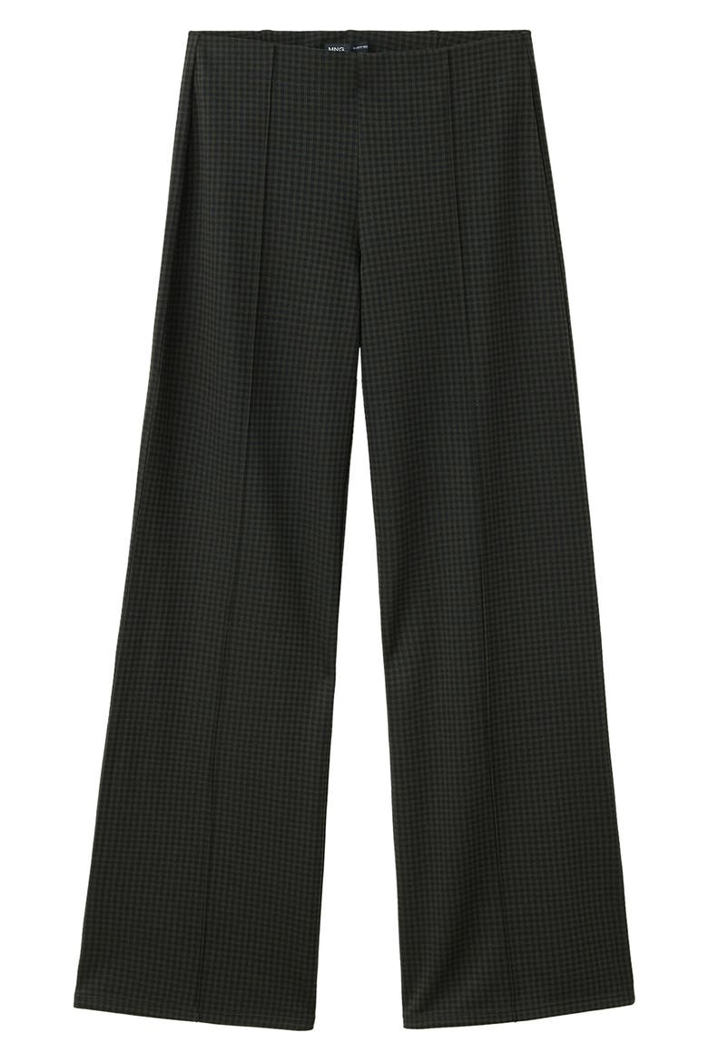 Straight Leg High Waist Trousers, Main, color, GREEN